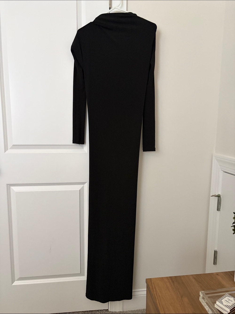 Issue New York Black Long Sleeve Maxi Dress